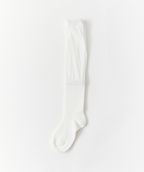 ROOPTOKYO(ループトウキョウ)の「Long Double Collar Rib Socks / ロングダブルカラーリブソックス(ソックス/靴下・レディース・レッド/グレー/ブラック/ホワイト・FREE)」の15枚目の写真