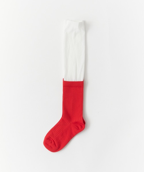 ROOPTOKYO(ループトウキョウ)の「Long Double Collar Rib Socks / ロングダブルカラーリブソックス(ソックス/靴下・レディース・レッド/グレー/ブラック/ホワイト・FREE)」の13枚目の写真