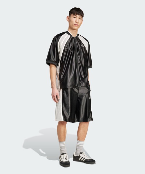 [ADIDAS] ショートパンツ アトランタ カットライン ベージュ アディダス カットライン ショーツ - ブラック | アディダス