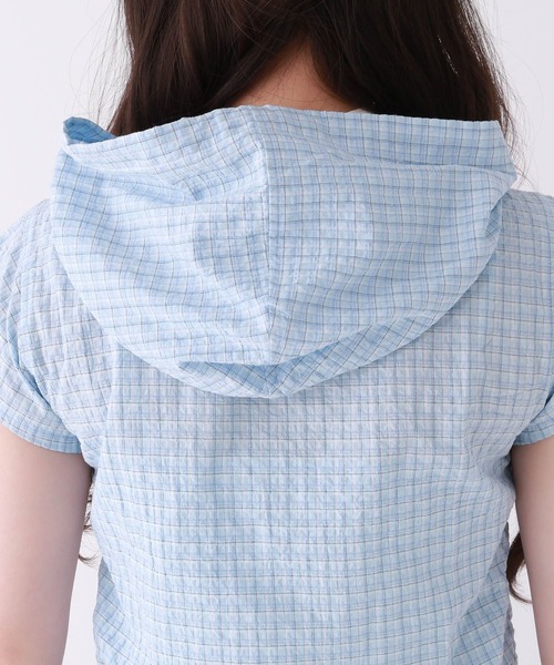 repipi armario（レピピ アルマリオ）の「シャーリングフードシャツ（シャツ/ブラウス・キッズ・サックスブルー/イエロー/オレンジ・SMALL/MEDIUM/LARGE）」の20枚目の写真