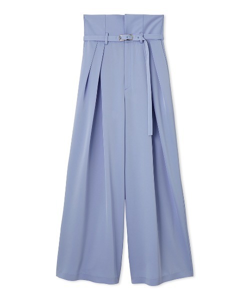 セール】ナローベルトハイウエストワイドパンツ／ウォッシャブル・接触  