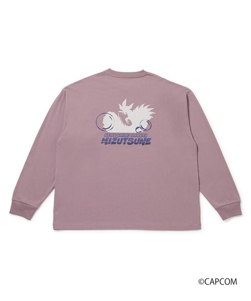 j.n.r.d(ジェー・エヌ・アール・ディー)の「【MONSTER HUNTER×j.n.r.d】タマミツネ ロングスリーブTシャツ(Tシャツ/カットソー・メンズ・パープル/チャコールグレー・L/M)」の2枚目の写真