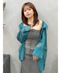 シアーオーバーサイズシャツ