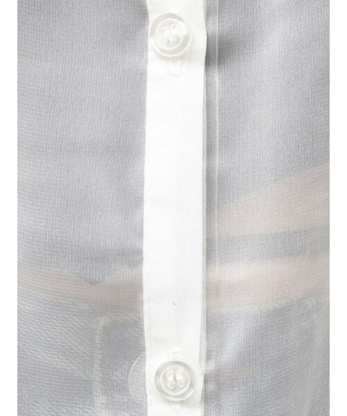 EVRIS（エヴリス）の「シアーオーバーサイズシャツ（シャツ/ブラウス・レディース・ブルー/ブラック/ホワイト・FREE）」の17枚目の写真