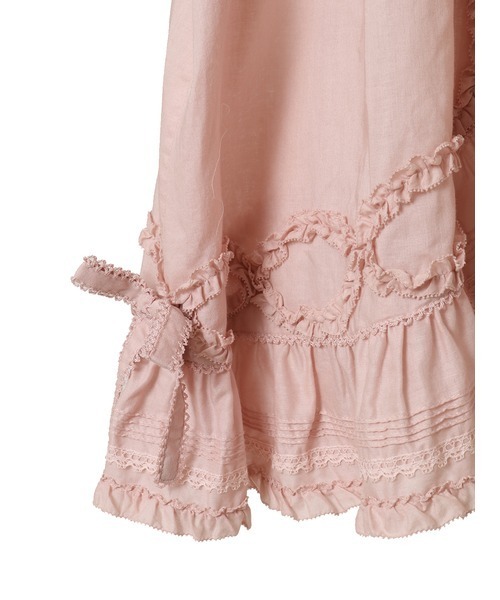 PINK HOUSE(ピンクハウス)の「ガーランドフリル使いブラウス(シャツ/ブラウス・レディース・アイボリー/ブラック/ライトブルー/ピンク/ミント/パープル・フリー)」の12枚目の写真