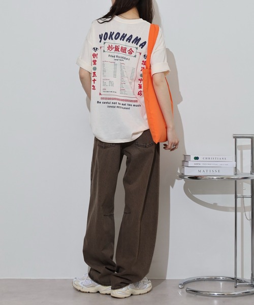 FUNALIVE(ファンアライブ)の「中華飯店ヴィンテージ風Tシャツ(Tシャツ/カットソー・メンズ・ライトブラック/ミント/オフホワイト/ブラック/ホワイト/スミクロ・LL/M/L)」の18枚目の写真