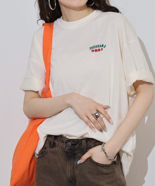 FUNALIVE(ファンアライブ)の「中華飯店ヴィンテージ風Tシャツ(Tシャツ/カットソー・メンズ・ライトブラック/ミント/オフホワイト/ブラック/ホワイト/スミクロ・LL/M/L)」の13枚目の写真
