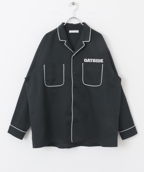 SENSE OF PLACE by URBAN RESEARCH(センスオブプレイスバイアーバンリサーチ)の「『別注』OATSIDE×SENSE OF PLACE オープンカラーシャツ(シャツ/ブラウス・メンズ・グレー/ブルー/ブラック・MEDIUM/LARGE)」の11枚目の写真