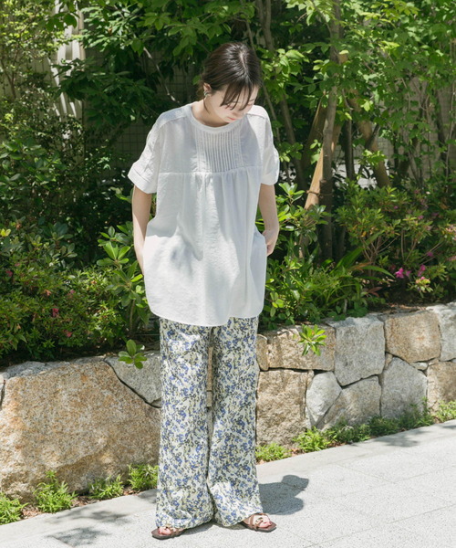 ITEMS URBANRESEARCH（アイテムズ アーバンリサーチ）の「ピンタックレースブラウス（シャツ/ブラウス・レディース・ブラック/ライトブルー/オフホワイト/ミント・FREE）」の20枚目の写真