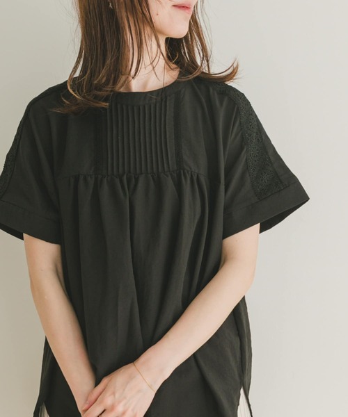 ITEMS URBANRESEARCH（アイテムズ アーバンリサーチ）の「ピンタックレースブラウス（シャツ/ブラウス・レディース・ブラック/ライトブルー/オフホワイト/ミント・FREE）」の22枚目の写真