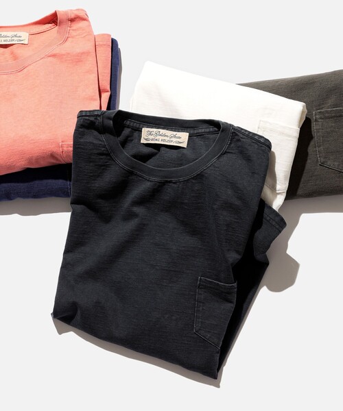 REMI RELIEF(レミレリーフ)の「【別注】REMI RELIEF / Pocket T-shirt(Tシャツ/カットソー・メンズ・ブラック/オリーブ/ホワイト/ピンク/ネイビー・SMALL/MEDIUM/LARGE/X-LARGE)」の7枚目の写真