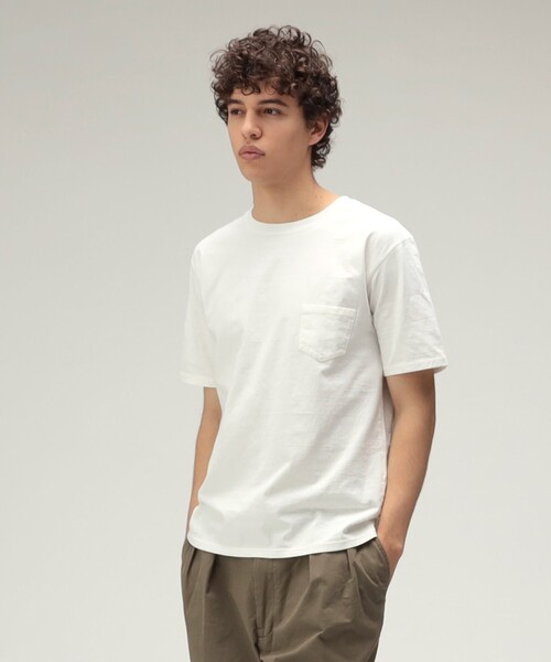 REMI RELIEF(レミレリーフ)の「【別注】REMI RELIEF / Pocket T-shirt(Tシャツ/カットソー・メンズ・ブラック/オリーブ/ホワイト/ピンク/ネイビー・SMALL/MEDIUM/LARGE/X-LARGE)」の13枚目の写真