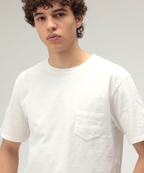 REMI RELIEF(レミレリーフ)の「【別注】REMI RELIEF / Pocket T-shirt(Tシャツ/カットソー・メンズ・ブラック/オリーブ/ホワイト/ピンク/ネイビー・SMALL/MEDIUM/LARGE/X-LARGE)」の14枚目の写真