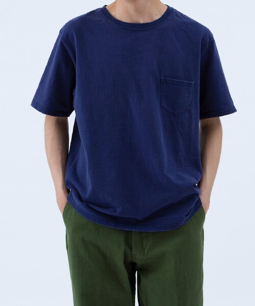 REMI RELIEF(レミレリーフ)の「【別注】REMI RELIEF / Pocket T-shirt(Tシャツ/カットソー・メンズ・ブラック/オリーブ/ホワイト/ピンク/ネイビー・SMALL/MEDIUM/LARGE/X-LARGE)」の15枚目の写真