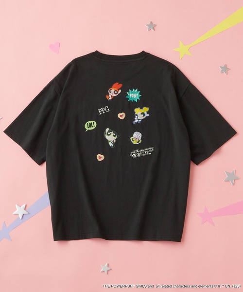 powerpuffgirls 肩幅50身幅51袖丈20着丈72 THE POWERPUFF GIRLS】別注 パワーパフ ガールズ グラフィック