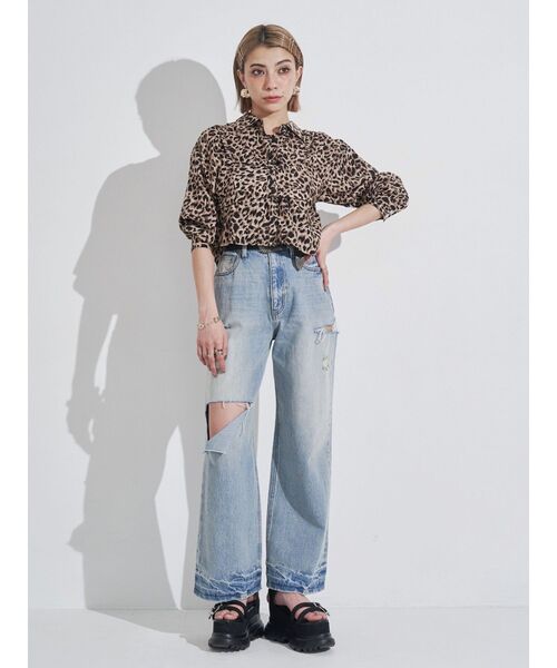 EVRIS（エヴリス）の「ビスチェSETアニマルショートシャツ（シャツ/ブラウス・レディース・ブラック/その他1・FREE）」の8枚目の写真