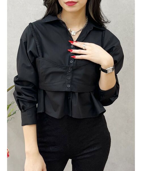 EVRIS（エヴリス）の「ビスチェSETアニマルショートシャツ（シャツ/ブラウス・レディース・ブラック/その他1・FREE）」の20枚目の写真