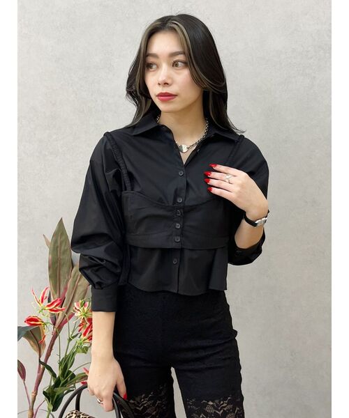 EVRIS（エヴリス）の「ビスチェSETアニマルショートシャツ（シャツ/ブラウス・レディース・ブラック/その他1・FREE）」の21枚目の写真