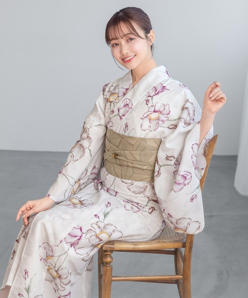 初心者でもプロの着姿”新二部式 セパレート浴衣3点セット（上衣