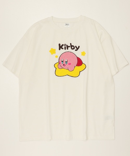 ALWAYS GOOD TIME（オルウェイズグッドタイム）の「【星のカービィ/KIRBY 】天竺 さがら刺繍 半袖Ｔシャツ（Tシャツ/カットソー・レディース・オフホワイト/イエロー/ライラック/スミクロ・M/L）」の20枚目の写真