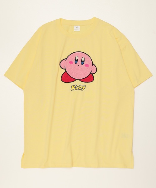 セール】【星のカービィ/KIRBY 】天竺 さがら刺繍 半袖Tシャツ