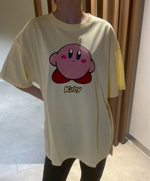 ALWAYS GOOD TIME（オルウェイズグッドタイム）の「【星のカービィ/KIRBY 】天竺 さがら刺繍 半袖Ｔシャツ（Tシャツ/カットソー・レディース・オフホワイト/イエロー/ライラック/スミクロ・M/L）」の18枚目の写真