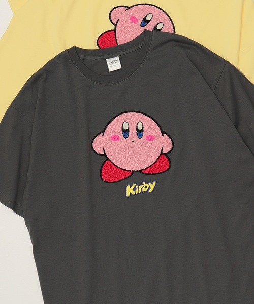ALWAYS GOOD TIME（オルウェイズグッドタイム）の「【星のカービィ/KIRBY 】天竺 さがら刺繍 半袖Ｔシャツ（Tシャツ/カットソー・レディース・オフホワイト/イエロー/ライラック/スミクロ・M/L）」の9枚目の写真