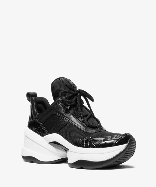 MICHAEL KORS(マイケルコース)の「OLYMPIA ウェッジ スニーカー(スニーカー・レディース・ブラック・8/7.5/7/6.5/6/5.5)」の5枚目の写真