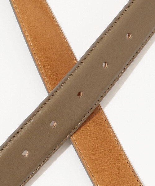 MANUELA（マヌエラ）の「MANUELA スクエアバックルベルト（ベルト・レディース・ブラック/グレー・FREE）」の5枚目の写真