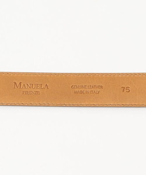 MANUELA（マヌエラ）の「MANUELA スクエアバックルベルト（ベルト・レディース・ブラック/グレー・FREE）」の6枚目の写真