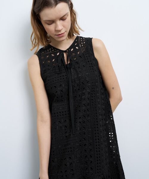 セール】BROCHEコットンレースワンピース（ワンピース）｜LANVIN