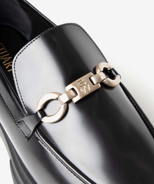 STUART WEITZMAN（スチュアートワイツマン）の「STUART WEITZMAN NOLITA SW SIGNATURE LOAFER スチュアート・ワイツマン ノリータ シグニチャー ローファー（ローファー・レディース・バーガンディー/ブラック・36.5/37/37.5/35.5/36/35）」の17枚目の写真