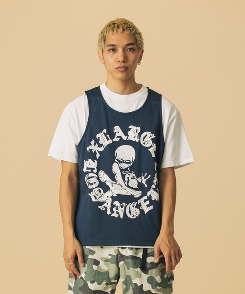 XLARGE（エクストララージ）の「ALIEN MESH TANK TOP（タンクトップ・メンズ・ネイビー/ブラック・M/L/XL）」の8枚目の写真