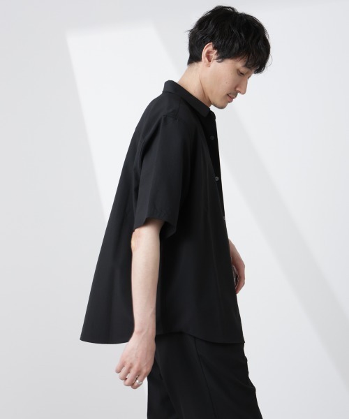 NANO universe（ナノユニバース）の「セオアルファシャツ 半袖（セットアップ可）（シャツ/ブラウス・メンズ・ブラック/ネイビー/ブラウン・S/M/L）」の20枚目の写真