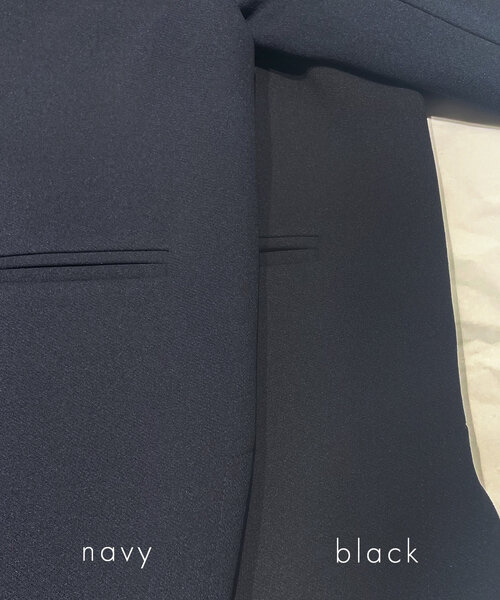 LIVETART(リヴェタート)の「ノーカラージャケット(ノーカラージャケット・レディース・ブラック/ネイビー・FREE)」の17枚目の写真