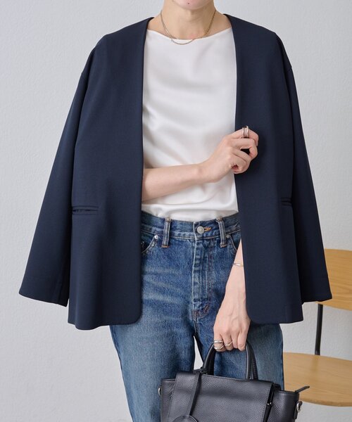 ノーカラージャケット（ノーカラージャケット）｜LIVETART