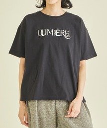 スタッズ ミックス 刺繍 ロゴ Tシャツ