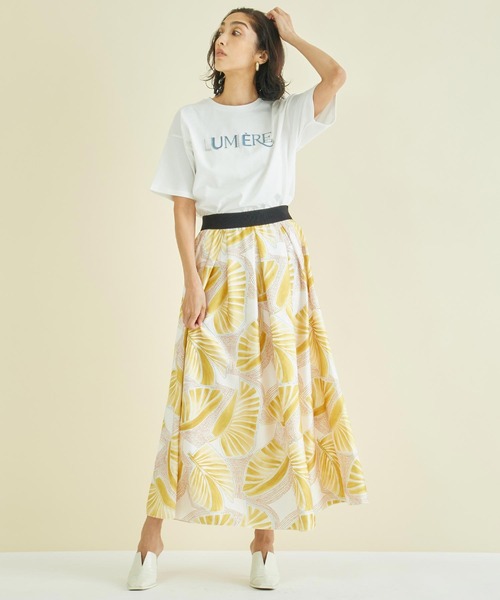 Settimissimo(セッティミッシモ)の「スタッズ ミックス 刺繍 ロゴ Tシャツ(Tシャツ/カットソー・レディース・ブラック/オフホワイト/ベージュ・FREE)」の9枚目の写真