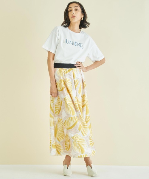 Settimissimo(セッティミッシモ)の「スタッズ ミックス 刺繍 ロゴ Tシャツ(Tシャツ/カットソー・レディース・ブラック/オフホワイト/ベージュ・FREE)」の10枚目の写真