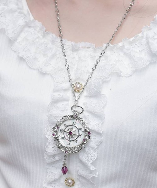 axes femme（アクシーズファム）の「海底の羅針盤ネックレス（ネックレス・レディース・ゴールド/シルバー・FREE）」の2枚目の写真