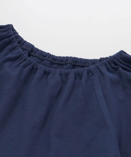 BeBe（ベベ）の「【お揃い】復刻アーカイブタイル柄切り替えパフスリーブワンピース(90~150cm)（ワンピース・キッズ・ブルー系その他・120cm/130cm/90cm/110cm/100cm/140cm/150cm）」の6枚目の写真