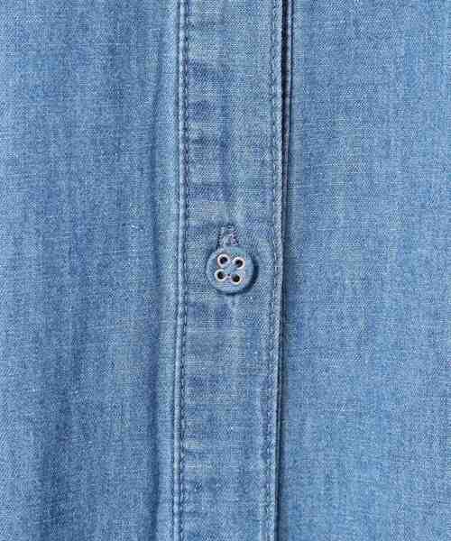 Dessin(デッサン)の「【洗える】リネンブレンドデニム調シャツワンピース(S~L)(ワンピース・レディース・ネイビー/ライトブルー/ブルー・01/02/03)」の7枚目の写真