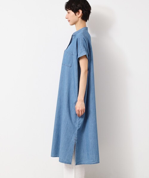 Dessin(デッサン)の「【洗える】リネンブレンドデニム調シャツワンピース(S~L)(ワンピース・レディース・ネイビー/ライトブルー/ブルー・01/02/03)」の17枚目の写真