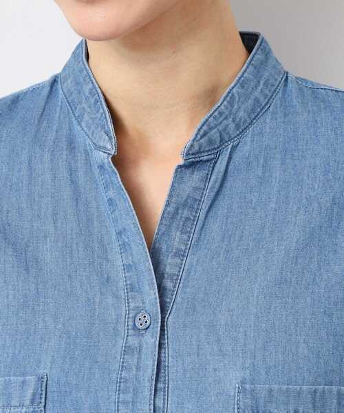 Dessin(デッサン)の「【洗える】リネンブレンドデニム調シャツワンピース(S~L)(ワンピース・レディース・ネイビー/ライトブルー/ブルー・01/02/03)」の19枚目の写真