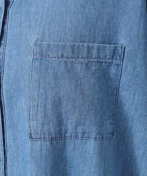 Dessin(デッサン)の「【洗える】リネンブレンドデニム調シャツワンピース(S~L)(ワンピース・レディース・ネイビー/ライトブルー/ブルー・01/02/03)」の21枚目の写真