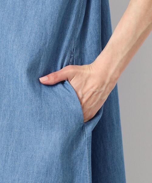 Dessin(デッサン)の「【洗える】リネンブレンドデニム調シャツワンピース(S~L)(ワンピース・レディース・ネイビー/ライトブルー/ブルー・01/02/03)」の22枚目の写真