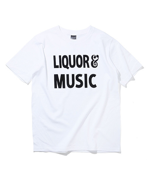 NUMBER (N)INE(ナンバーナイン)の「シャンカールコットンTシャツ_LIQUOR & MUSIC(Tシャツ/カットソー・メンズ・ホワイト/ブラック・2/3/4)」の2枚目の写真