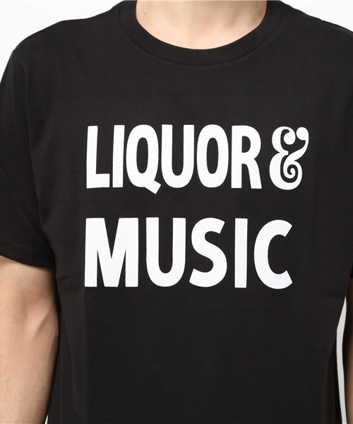 NUMBER (N)INE(ナンバーナイン)の「シャンカールコットンTシャツ_LIQUOR & MUSIC(Tシャツ/カットソー・メンズ・ホワイト/ブラック・2/3/4)」の5枚目の写真