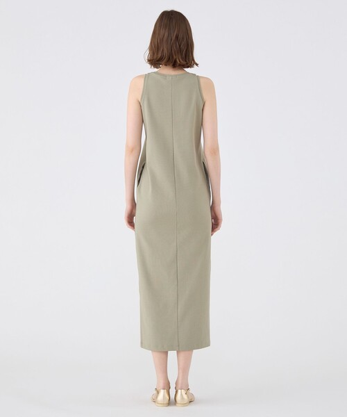 MACPHEE（マカフィー）の「ポリエステルサーマル アメリカンスリーブワンピース（ワンピース・レディース・カーキ/ネイビー・36）」の8枚目の写真