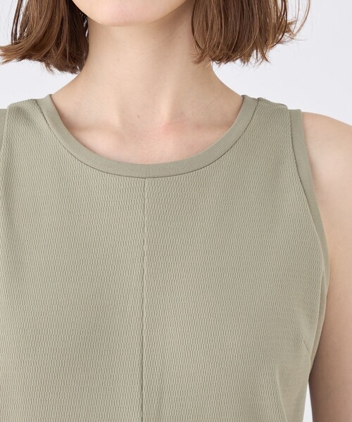 MACPHEE（マカフィー）の「ポリエステルサーマル アメリカンスリーブワンピース（ワンピース・レディース・カーキ/ネイビー・36）」の9枚目の写真